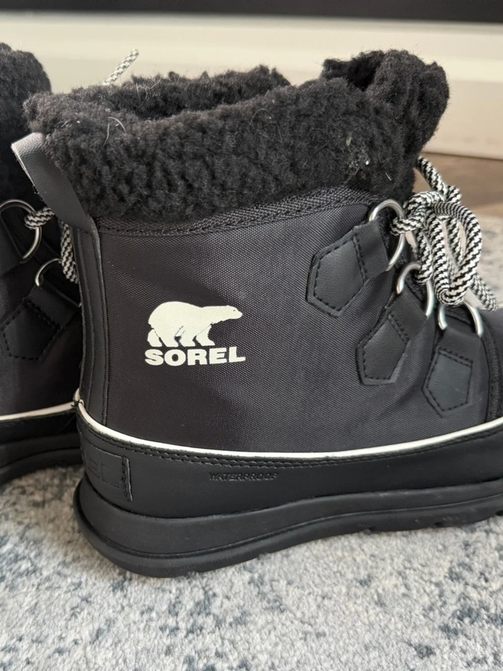 Sorel Black Boots, Size 6